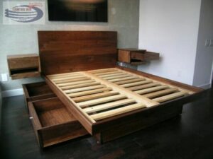 Ranjang minimalis Olympic dengan bahan material kayu jati dengan desain modern ala Italy, adalah salah satu model tempat tidur laci terbaik sepanjang masa