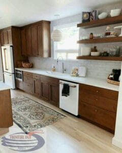 Lemari dapur minimalis jati modern ala hotel mewah