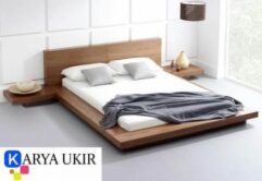 Tempat tidur kayu jati minimalis Elegan