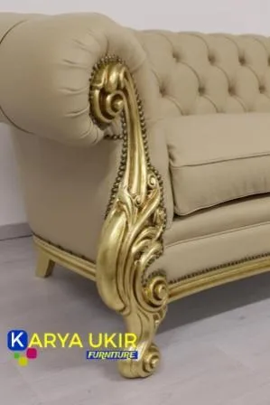 Kursi santai Chester mewah Bahan kayu jati harga murah