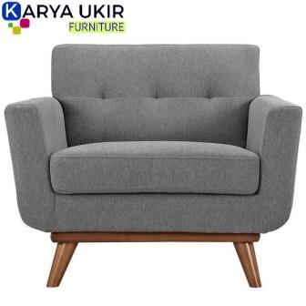 Sofa single minimalis modern kayu jati untuk santai dan di kantor