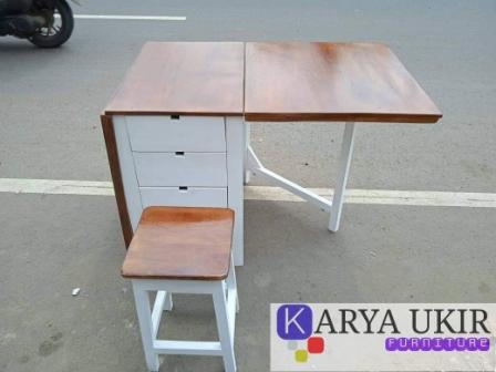 Meja kerja lipat minimalis kayu atau yang biasa disebut dengan meja lipat untuk ruangan kantor sempit atau keci harga murah