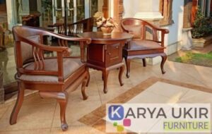 Furniture untuk villa dan resort klasik mewah atau yang biasa disebut dengan mebel untuk mengisi hotel bahan material kayu jati