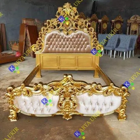 Tempat Tidur Unik Mewah Gambar Tempat tidur unik mewah terbaik ukir jepara Dengan tambahan busa