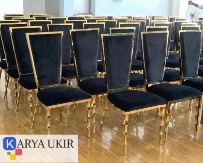 Kursi pertemuan rapat stainless atau yang bisa disebut dengan kursi rapat modern terbaru mewah dengan desain khas Itali