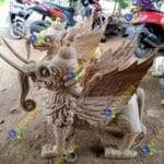 Patung Lembuswana kayu jati atau yang biasa disebut dengan patung mitologi Paksi Liman Jonggo Yokso ukiran buatan jepara