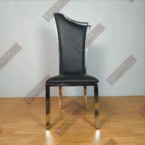 Kursi Susun Stainless Steel Mewah Elegan - Gambar 2