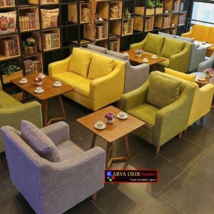 Sofa restoran dan hotel dengan desain mewah juga dapat digunakan untuk tempat duduk di dalam Cafe maupun bar atau Tempat hiburan malam