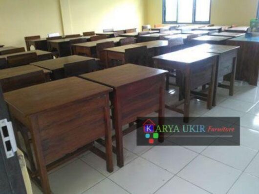 Jual Meja Sekolah Kayu Jati Minimalis Modern Termurah