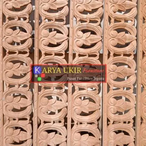 Papan Tepi Atap Rumah ukir kayu jati Model Klasik - Gambar 3