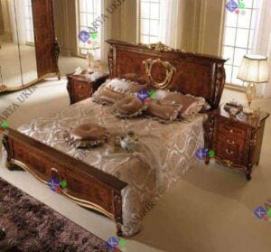 Set Kamar Tidur ukiran Mewah ala eropa Kayu Jati