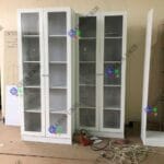 Gambar Lemari Rak Buku Kaca Minimalis 2 Pintu murah