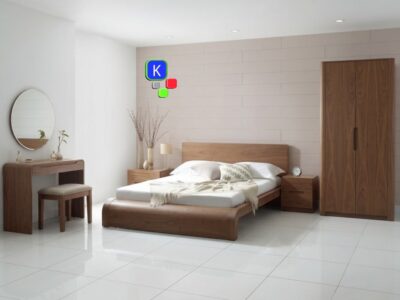 Ide Set Kamar Tidur Minimalis Modern Kayu Jati untuk Hunian Estetik