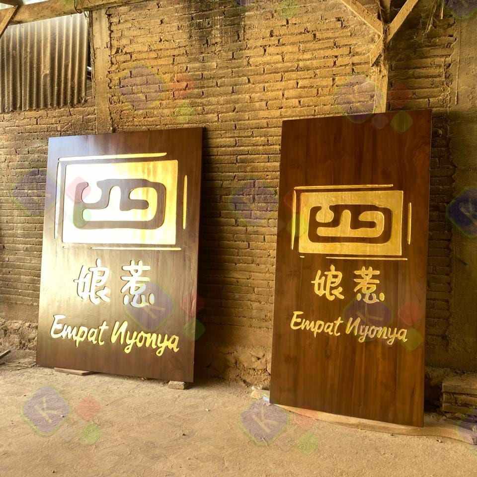 Papan Nama Kayu Gantung Logo usaha Unik 1 ide Papan Nama Kayu Gantung Logo usaha Unik