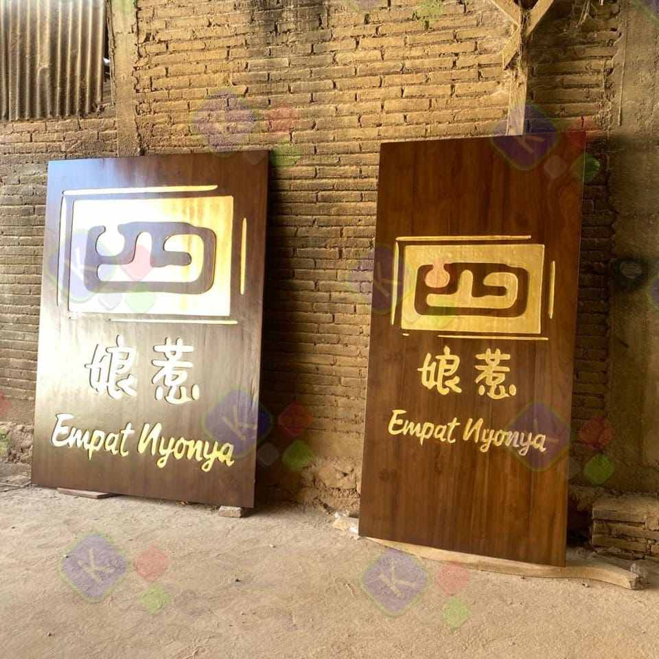 Papan Nama Kayu Gantung Logo usaha Unik 2 Papan Nama Kayu Gantung Logo usaha Unik - Gambar 2