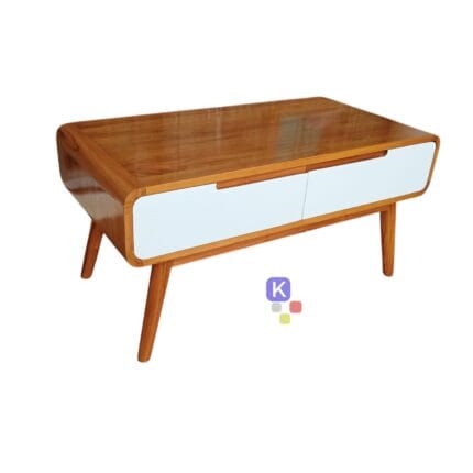 PT. FURNITURE UKIR KARYA 7 Gambar Meja ruang tamu dan aula lobi minimalis dengan perpaduan model Retro klasik modern dengan bahan material kayu jati terbaru