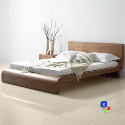 PT. FURNITURE UKIR KARYA 10 Desain Tempat tidur minimalis modern Dengan bahan kayu jati asli kualitas terbaik dengan finishing cat warna natural khas coklat yang sangat elegan Terbaru