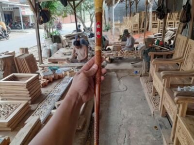 Image Tongkat Komando TNIPolri Ukiran Eksklusif Premium18.11.10
